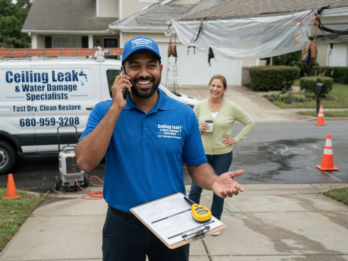 Ceiling Leak Cleanup Vinton, IA FAQs